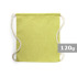 Worek ze sznurkiem z bawełny z recyklingu żółty V8168-08  thumbnail