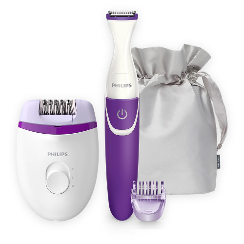 BRP505|Philips Satinelle depilator przewodowy i bezprzewodowy trymer do bikini Biały LT42282-N0001 (8)
