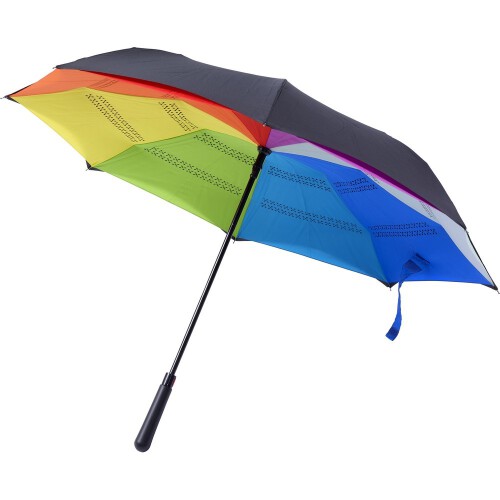 Odwracalny parasol automatyczny wielokolorowy V0671-99 