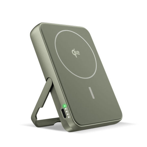 Fresh 'n Rebel Powerbank bezprzewodowy 10000 mAh kompatybilny z MagSafe Dried Green LT49745-N0049 