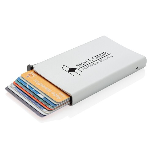 Etui na karty kredytowe, ochrona RFID srebrny P820.042 (4)