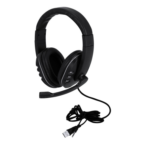 Słuchawki nauszne, mikrofon Czarny VA610-03 