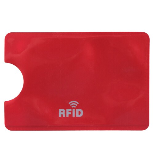 Etui na kartę kredytową, ochrona przed RFID czerwony V0486-05 (2)