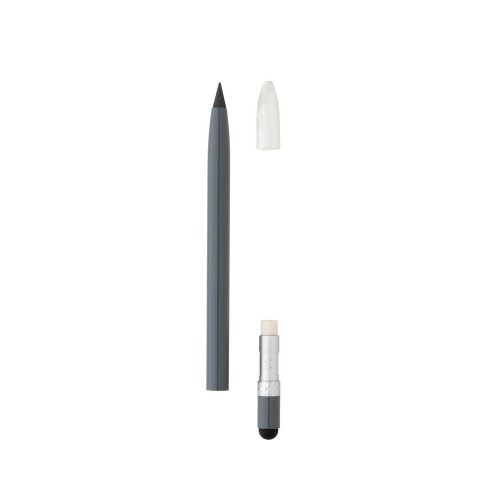 Aluminiowy ołówek z gumką szary P611.122 (2)