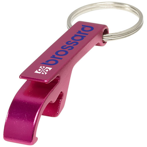 Brelok aluminiowy Tao z otwieraczem do butelek i puszek Magenta 11801806 (1)