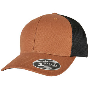 Czapka Truckerka Plocienny Front Siatka - Toffee & Black
