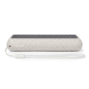 Power bank 5000 mAh ze słomy pszenicznej, ładowarka słoneczna Neutralny
