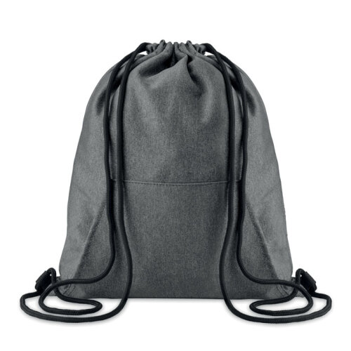 Plecak ze sznurkiem czarny MO9364-03 