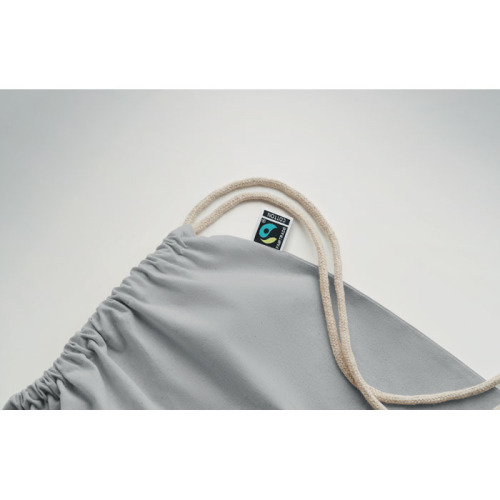 Worek ze sznurkiem Fairtrade 18 Szary MO2591-07 (3)