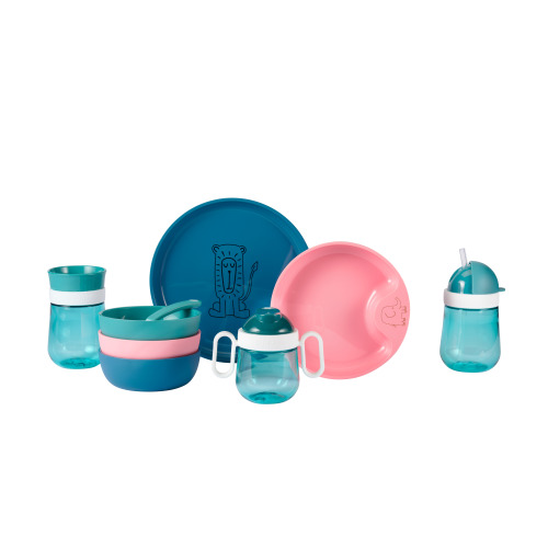 Kubek dziecięcy treningowy do nauki picia 300ml Mio Deep Blue Mepal Niebieski MPL108015014600 (9)