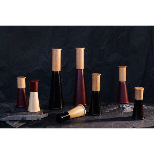 Młynek do soli i pieprzu GURKEN, mały, 2-szt, czarny/brązowy Czarny/Brązowy 5018621- (7)