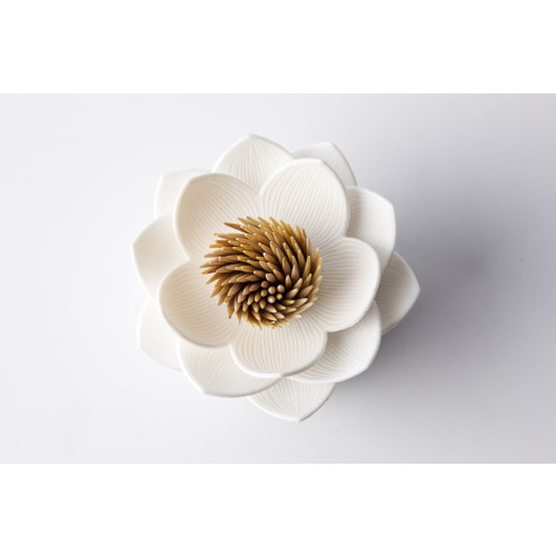 Pojemnik na wykałaczki Lotus Biały QL10156-WH-WH (2)