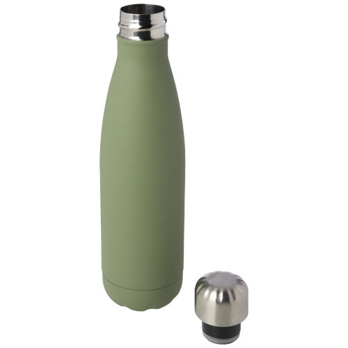 Cove butelka o pojemności 500 ml wykonana ze stali nierdzewnej z recyklingu z miedzianą izolacją próżniową posiadająca certyf Zielony melanż 10079062 (3)