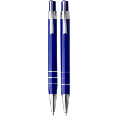 Zestaw piśmienny, ołówek mechaniczny i długopis granatowy V1559-04 