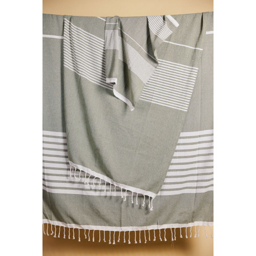 Ręcznik ELLA HAMAM 90x170cm, zielony Zielony 5018467- (2)