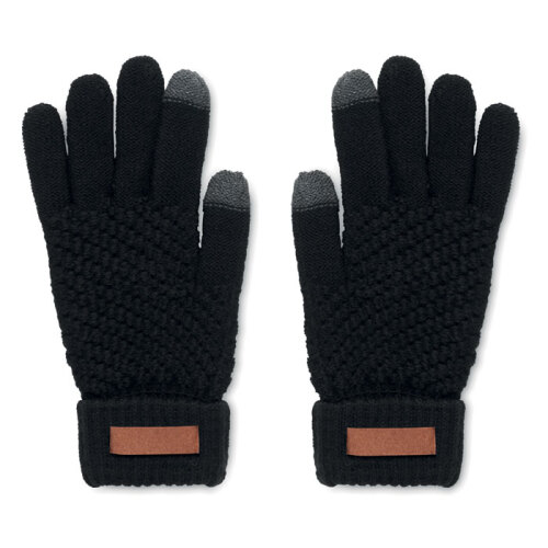 Rękawiczki dotykowe RPET czarny MO6667-03 