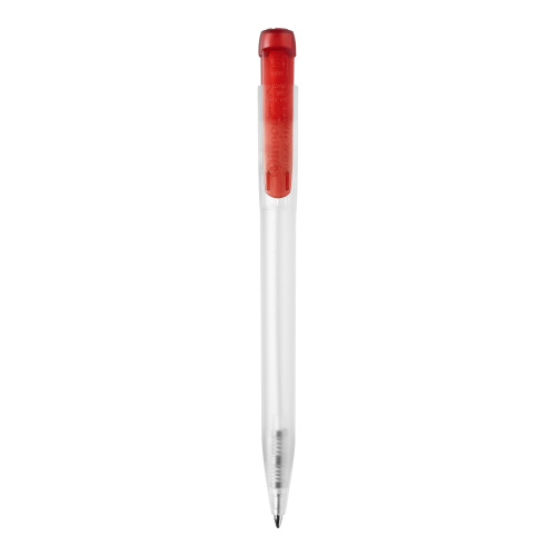 Długopis Ingeo TM Pen Clear przejrzysty Ecru / czerwony LT87543-N5421 (2)