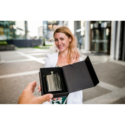 Piersiówka Mauro Conti 210 ml Srebrny V4830-32 (8)