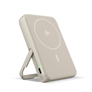 Fresh 'n Rebel Powerbank bezprzewodowy 10000 mAh kompatybilny z MagSafe Beżowy
