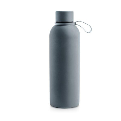 Butelka termosowa o pojemności 500 ml z gumowym wykończeniem / Thermal Light Grey IP37072295 