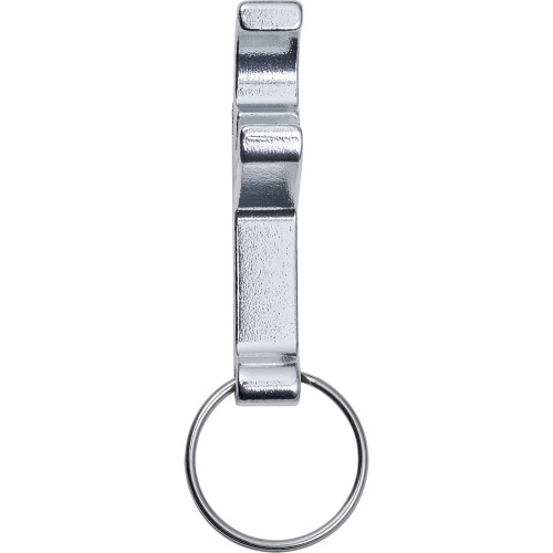 Brelok do kluczy, otwieracz do butelek i otwieracz do puszek Srebrny V0639-32 (2)