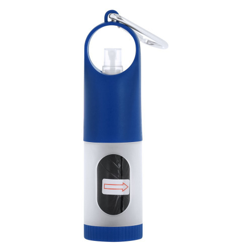 Zasobnik z woreczkami na psie odchody, żel do rąk 30 ml Niebieski VA305-11 (2)