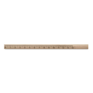 Ołówek stolarski z linijką drewna