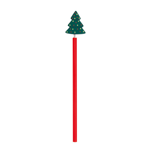 Ołówek, świąteczny wzór zielony V7677-06 