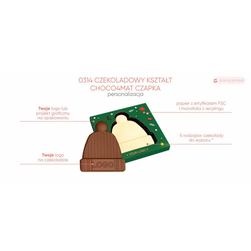 Czekoladowy Kształt Choco4Mat Czapka Wielokolorowy S0314/CZAPKA/XM (8)