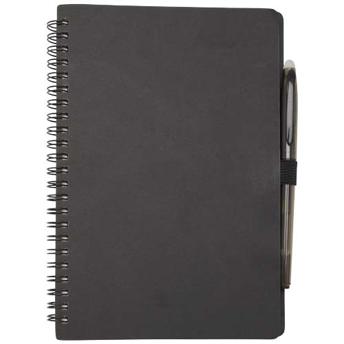 Slate zestaw składający się z notatnika wielokrotnego użytku z miękką okładką i długopisu Czarny 10798690 (2)