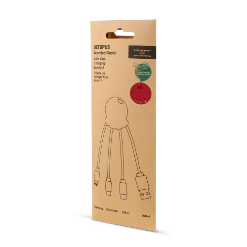 2087 | Xoopar Octopus Charging cable Czerwony LT41005-N0021 (6)