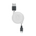 Kabel USB-mikroUSB zwijany biały MO8733-06  thumbnail