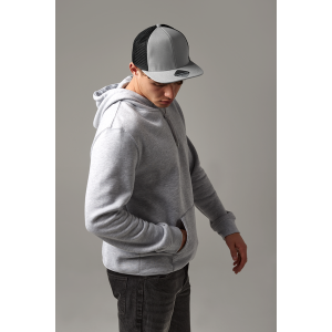 Czapka Truckerka 6 panelowa Poliester Twill Siatka - Black & Black