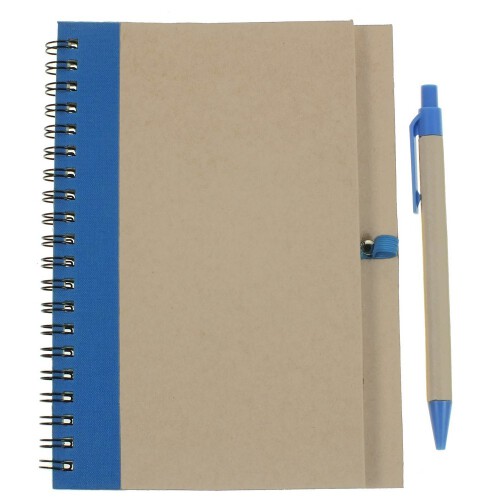 Notatnik z długopisem niebieski V2389-11 (15)