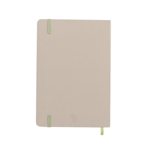 Notatnik A5 z kartonu z recyklingu i papieru z owoców Jasnobrązowy V2046-18 (3)