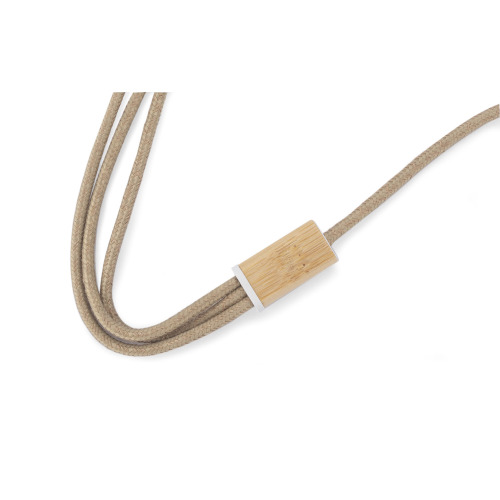 Kabel USB 3 w 1 FLAX Naturalny 09141-17 (3)