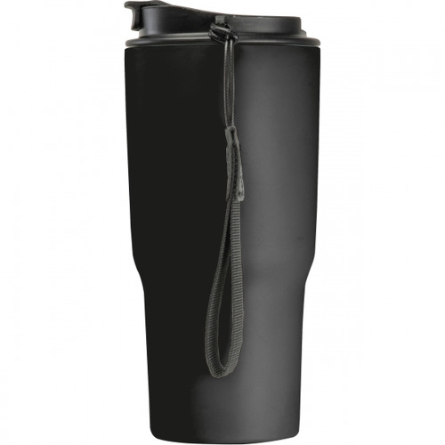 Kubek termiczny 550 ml ze stali z recyklingu DANA Czarny 8523903 (4)