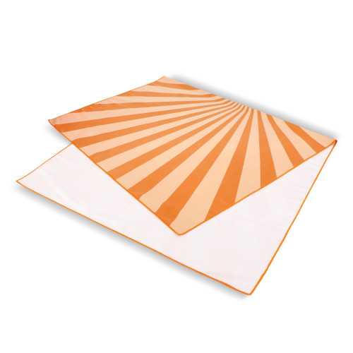Szybkoschnący ręcznik plażowy R-PET 100×180 cm, sublimacja Pomarańczowy LT97215-N0026 (5)