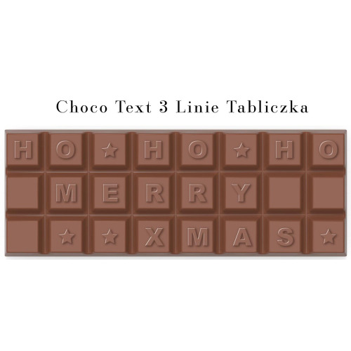 Zestaw Czekoladek Choco Text 3 Linie W Kopercie Separate Xmas Wielokolorowy S0593S/XM (3)