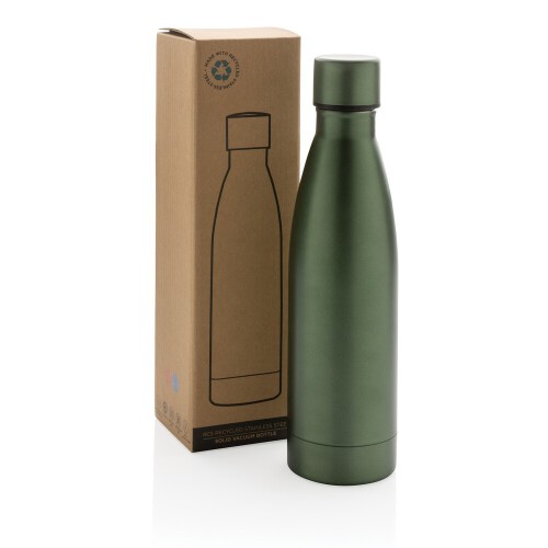 Próżniowa butelka sportowa 500 ml, stal nierdzewna z recyklingu green P433.277 (8)