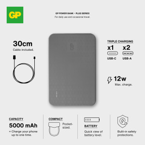 GP B+ Series Powerbank 5000 mAh
