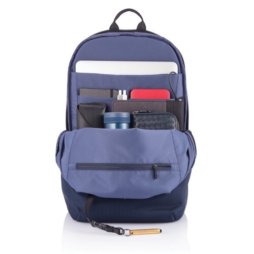 Bobby Soft, plecak na laptopa 15,6", chroniący przed kieszonkowcami, wykonany z RPET granatowy V0998-04 (11)