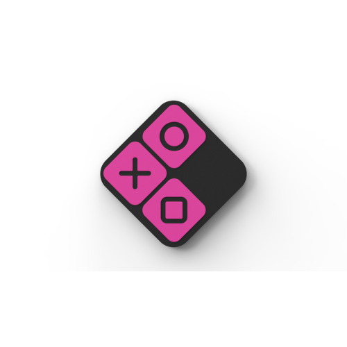 Magnes PCV kwadratowy 5x5 cm Wielokolorowy LMG03 