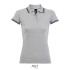 PASADENA damskie polo 200g Grey Melange/ French Navy S00578-GF-S  thumbnail