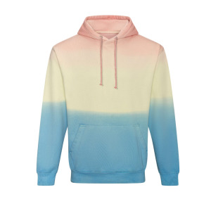 Bluza z Kapturem Tie-Dye Bawełniana Czesana