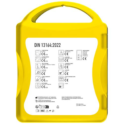 MyKit Zestaw Pierwszej Pomocy DIN Przezroczysty żółty 1Z253106 (4)