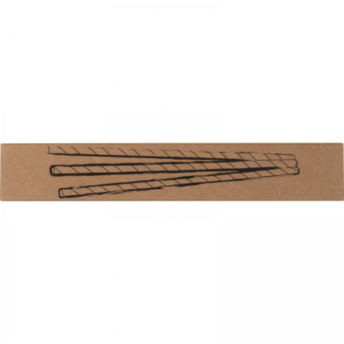 Słomki do napojów tekturowe 10 szt. LINA Czerwony 8119105 (4)