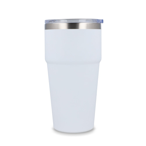 T-ceramiczny kubek do samochodu o miękkim dotyku 500ml Biały LT98729-N0001 (1)