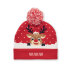 Świąteczna czapka z dzianiny czerwony CX1529-05 (3) thumbnail