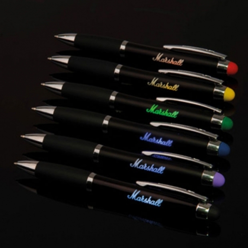 Długopis metalowy touch pen lighting logo LA NUCIA fioletowy 054012 (6)